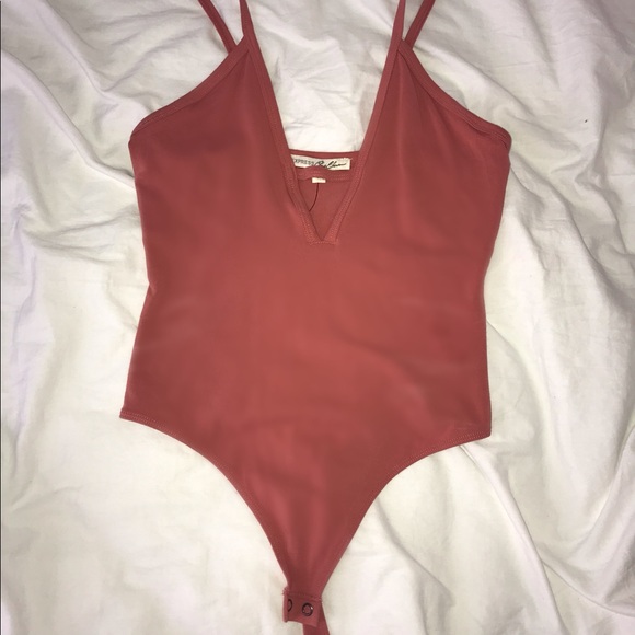 Express Tops - Deep V body suit Express Tops - Deep V body suit
